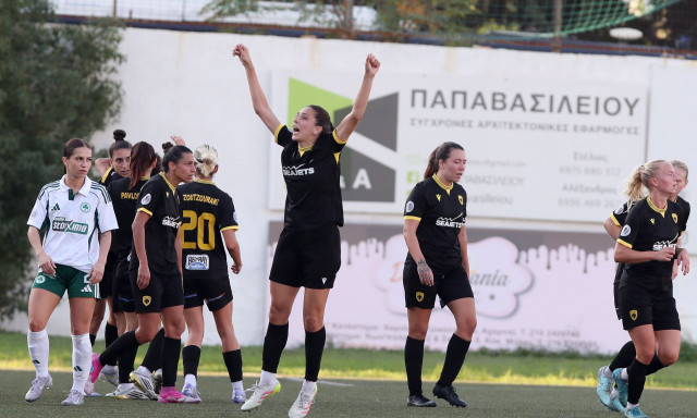 ΑΕΚ – Παναθηναϊκός 2-1: Η «Ένωση» πήρε με ανατροπή το αθηναϊκό ντέρμπι της Women’s Football League
