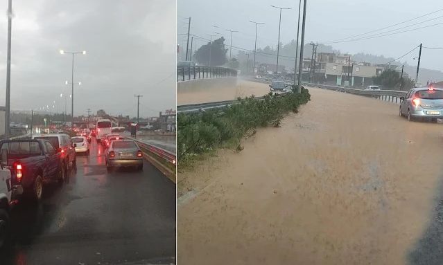 Ηγουμενίτσα: Κλειστοί δρόμοι από την ισχυρή βροχόπτωση