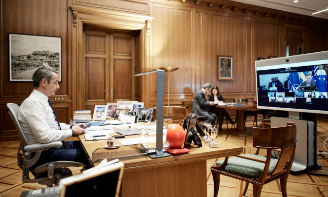 Ο Μητσοτάκης συμμετείχε στην τηλεδιάσκεψη των ηγετών της ΕΕ για την Ουκρανία