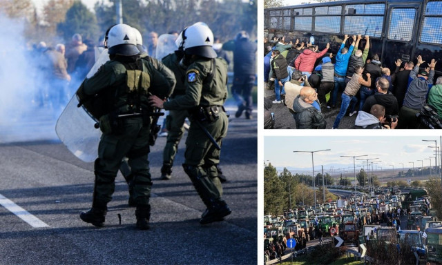 Επεισόδια, συλλήψεις και τραυματισμοί στην «πρεμιέρα» των αγροτικών κινητοποιήσεων