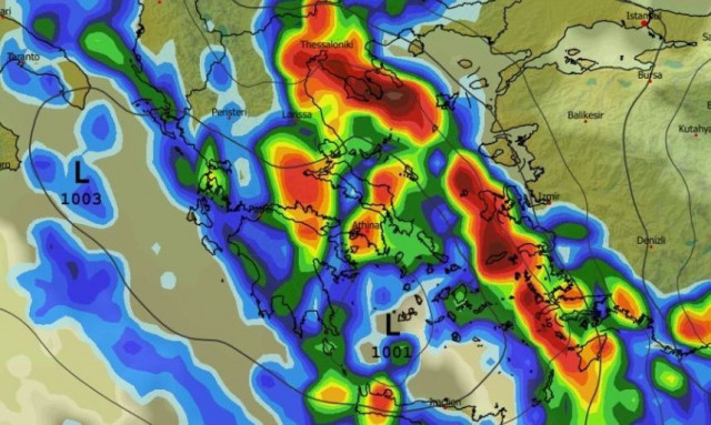 Καιρός: Επικίνδυνες καταιγίδες «κλείδωσε» το GFS - Στο επίκεντρο η Αττική