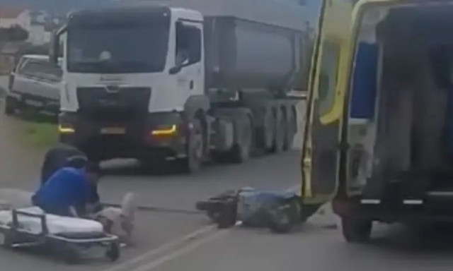 Τροχαίο ατύχημα στο Ηράκλειο: Μοτοσικλέτα εξετράπη της πορείας της - Στο νοσοκομείο ο οδηγός