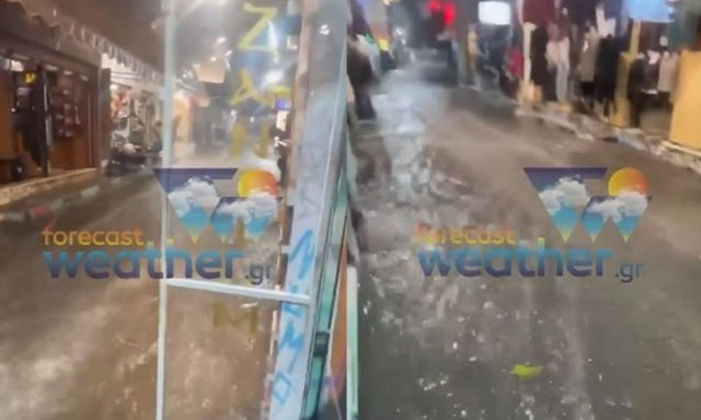 Κακοκαιρία Byron: Εικόνες Αποκάλυψης με χειμάρρους στο Μοναστηράκι