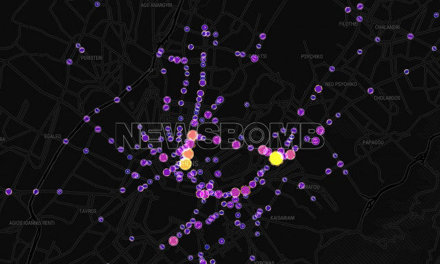 Οι «κόκκινες ζώνες» για τροχαία στους δρόμους της Αττικής - Αναλυτικός χάρτης του Newsbomb