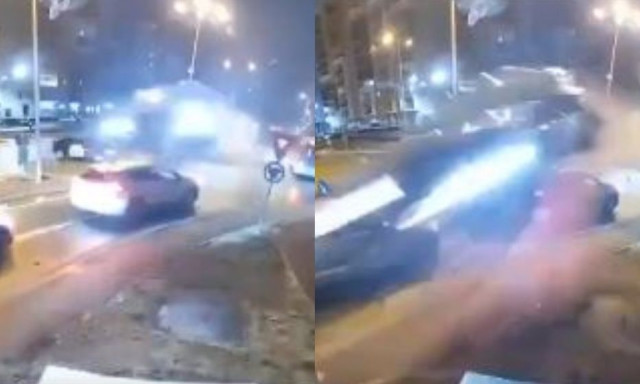 Σκηνές «Fast & Furious» στους δρόμους της Ρουμανίας - Αυτοκίνητο εκτοξεύτηκε σαν «πύραυλος» στο αέρα