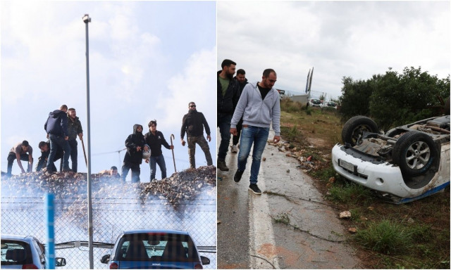 Αγρότες: Άγρια επεισόδια στο Ηράκλειο, αναστάτωση σε αεροδρόμια και λιμάνια – Νέο μπλόκο στη Νάουσα