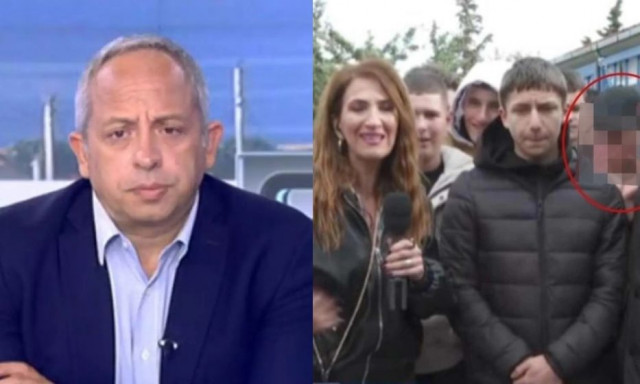 Πιτσιρικάς έκανε χειρονομίες στην κάμερα του ΣΚΑΪ και ο Κούτρας εκνευρίστηκε