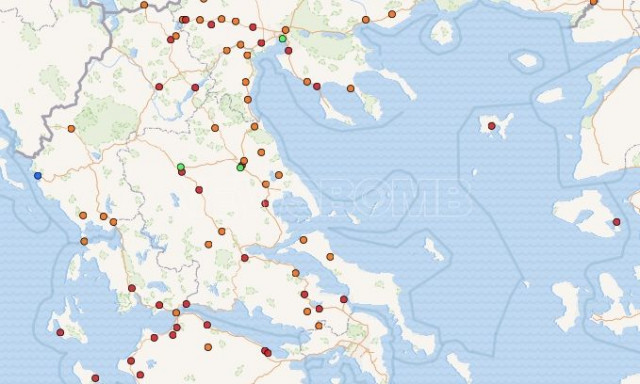 Πού είναι τα μπλόκα των αγροτών - Αναλυτικός χάρτης Newsbomb