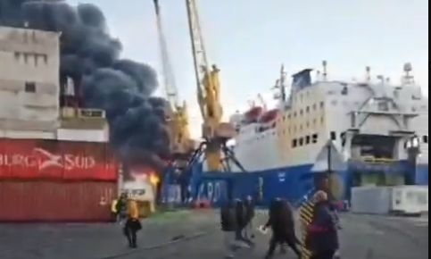 Η Ρωσία χτύπησε τουρκικό πλοίο στην ακτή της Οδησσού - Βίντεο