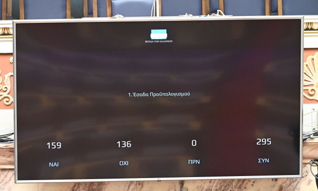 Βουλή: Εγκρίθηκε ο προϋπολογισμός - Δεκτός κατά πλειοψηφία - 159 Ναι - 136 Όχι