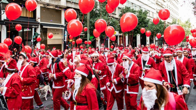 Αθήνα: Ποιοι δρόμοι θα είναι κλειστοί σήμερα λόγω του «Athens Santa Run 2025» - Οι ώρες διεξαγωγής
