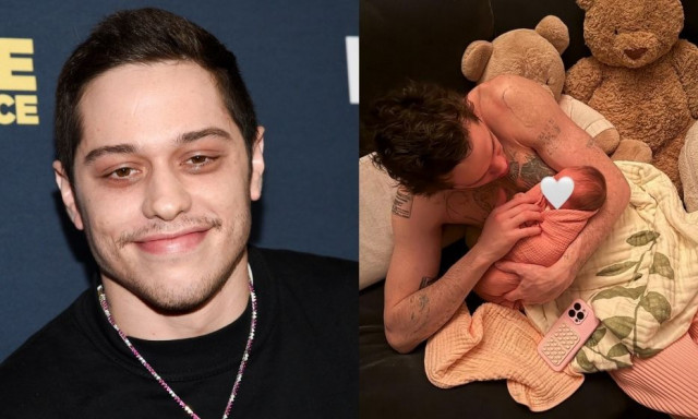 Πιτ Ντέιβιντσον: Πόζαρε με τη νεογέννητη κόρη του έχοντας αφαιρέσει τα περισσότερα τατουάζ του