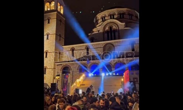 Rave party στα σκαλιά Ιερού Ναού στη Λαμπρινή προκαλεί θύελλα αντιδράσεων