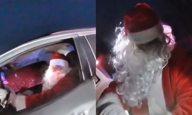Οχάιο: Άγιος Βασίλης συνελήφθη για υπερβολική ταχύτητα - Βίντεο