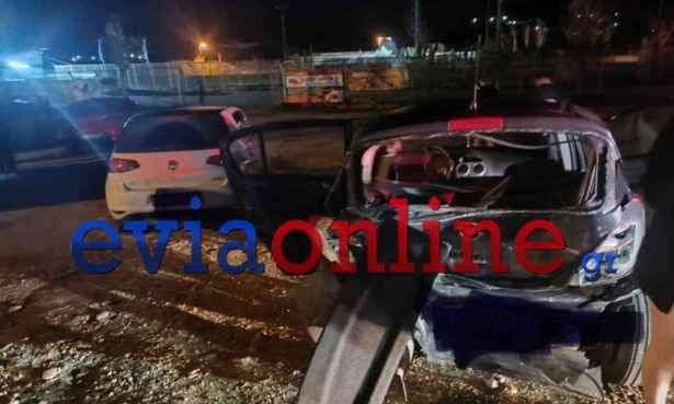 Τροχαίο ατύχημα στην Εύβοια: Σφοδρή σύγκρουση αυτοκινήτων στην Ερέτρια