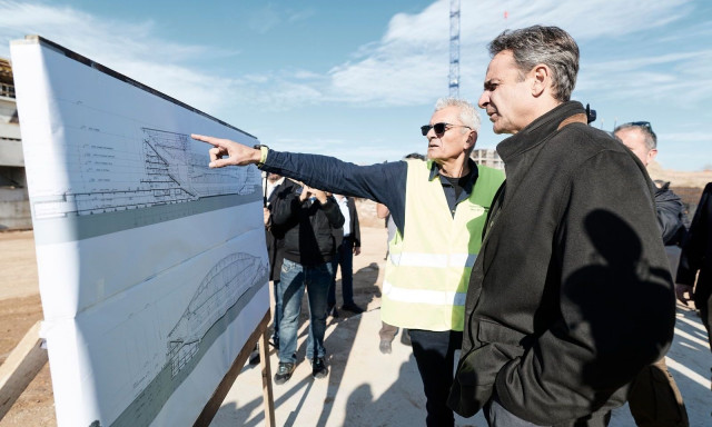 Ο Μητσοτάκης στο νέο γήπεδο του Παναθηναϊκού στο Βοτανικό - «Ένα στολίδι που αξίζει στον σύλλογο»