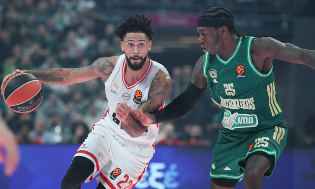 Παναθηναϊκός AKTOR - Ολυμπιακός 82-87: «Ερυθρόλευκο» διπλό επί ενός κάκιστου «τριφυλλιού»