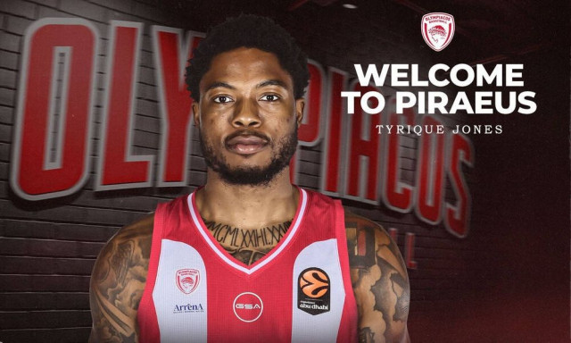 Κι επίσημα στον Ολυμπιακό ο Ταϊρίκ Τζόουνς μέχρι το 2028