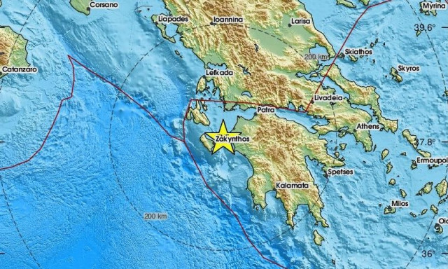 Σεισμός 3,5 Ρίχτερ κοντά στην Κυλλήνη Ηλείας