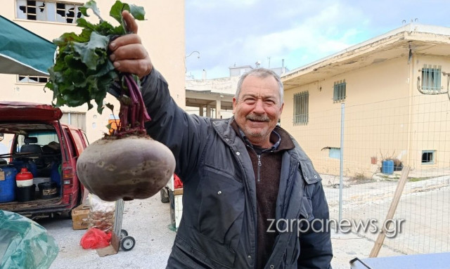 Κρήτη: Παντζάρι γίγας βρέθηκε σε λαϊκή αγορά στα Χανιά - Ζυγίζει πάνω 2,5 κιλά - Βίντεο