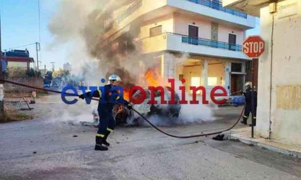 Εύβοια: Φωτιά σε αυτοκίνητο εν κινήσει - Μαθητής και ο πατέρας του στο όχημα - Πήγαιναν στο σχολείο