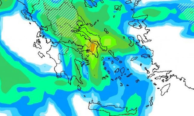 Κακοκαιρία: Ποιες ώρες αναμένεται να βρέξει πολύ στην Αττική την Τετάρτη – Η πρόγνωση του gfs Europe