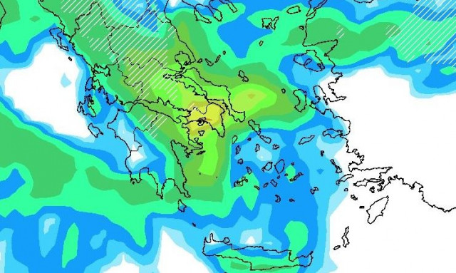 Κακοκαιρία την Τετάρτη: Ποιες ώρες θα βρέξει στην Αττική - Τι δείχνουν τα μοντέλα του gfs Europe