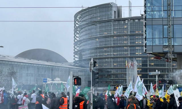 Γαλλία: Επεισόδια μεταξύ αγροτών και αστυνομίας έξω από το Ευρωπαϊκό Κοινοβούλιο - Βίντεο