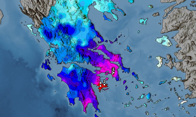 Βροχή μηνών μέσα σε λίγες ώρες στην Αττική - Πού έβρεξε περισσότερο