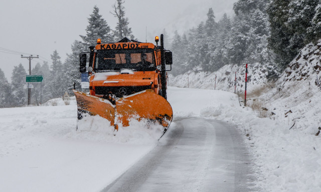 Τρίκαλα: Απαγόρευση κυκλοφορίας στην Π.Ε. Τρικάλων λόγω χιονόπτωσης