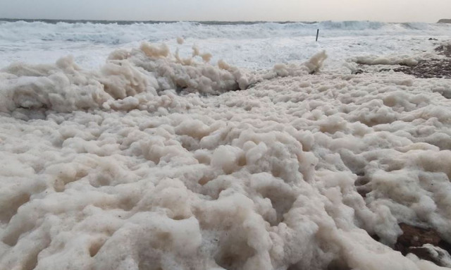 Χανιά: Άφρισε η θάλασσα μετά την κακοκαιρία - Εντυπωσιακές εικόνες
