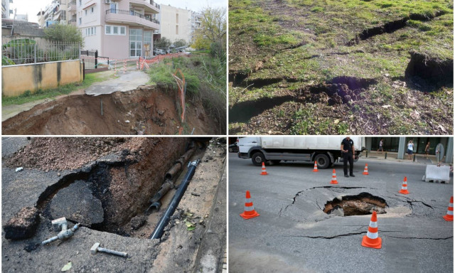 Πέντε καθιζήσεις μέσα σε 28 ημέρες σε δρόμους της Αττικής - Πού καταγράφηκαν οι πιο σοβαρές