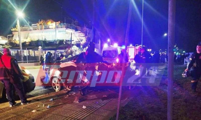 Πάτρα: Δύο νεαρά άτομα χωρίς αισθήσεις μετά από τροχαίο στην Παραλία