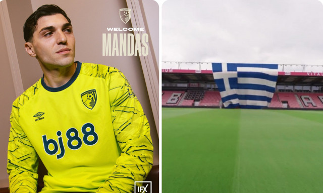 Premier League: Επίσημο! Στην Μπόρνμουθ ο Μανδάς – Υποδοχή με τεράστια ελληνική σημαία!