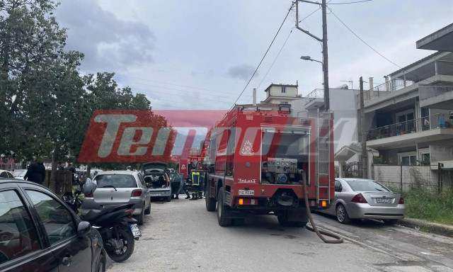Φωτιά σε αυτοκίνητο στην Πάτρα