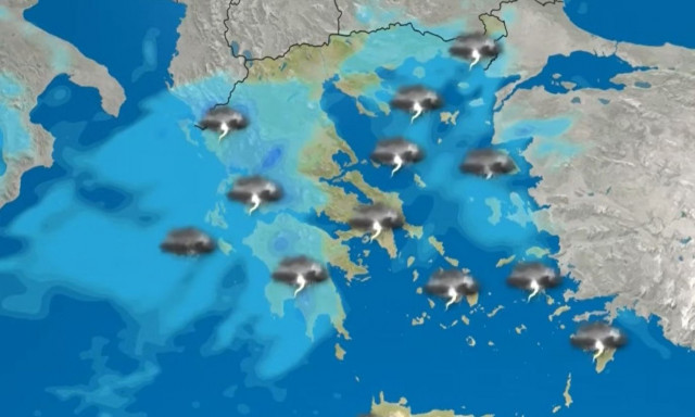 Καιρός: Τρία διαδοχικά κύματα κακοκαιρίας φέρνει η Kristin - «Βουτάει» ο υδράργυρος