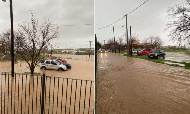 Κακοκαιρία: Πλημμύρες στον Έβρο από τις έντονες βροχοπτώσεις - Εγκλωβίστηκαν μαθητές σε σχολείο
