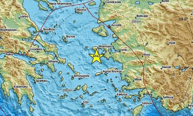 Χάρτης σεισμού