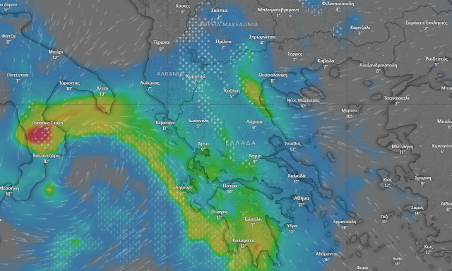 Καιρός: «Red Code»  από την ΕΜΥ - Καταιγίδες, χιόνια, 112 και θυελλώδεις άνεμοι έως 9 μποφόρ