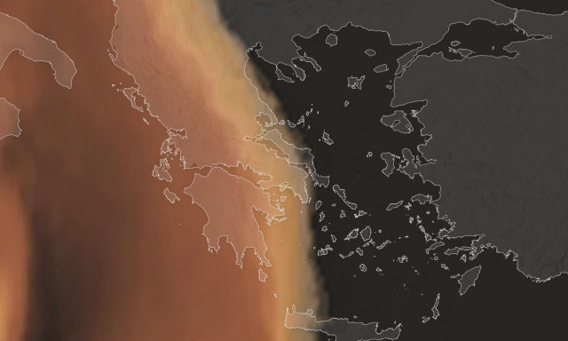 «Απόβαση» αφρικανικής σκόνης σήμερα - Στο επίκεντρο του φαινομένου Κρήτη και Πελοπόννησος