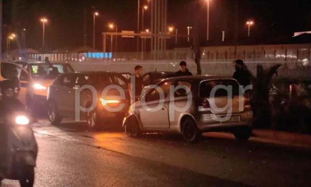 Πάτρα: Καραμπόλα τριών οχημάτων στην Ακτή Δυμαίων