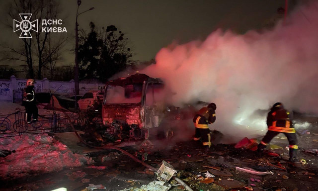 Ουκρανία: Δύο τραυματίες από ρωσική επίθεση στο Κίεβο - Βίντεο