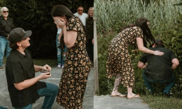 Άνδρας έκανε εμετό αμέσως μετά την πρόταση γάμου στη σύντροφό του και έγινε viral - Βίντεο