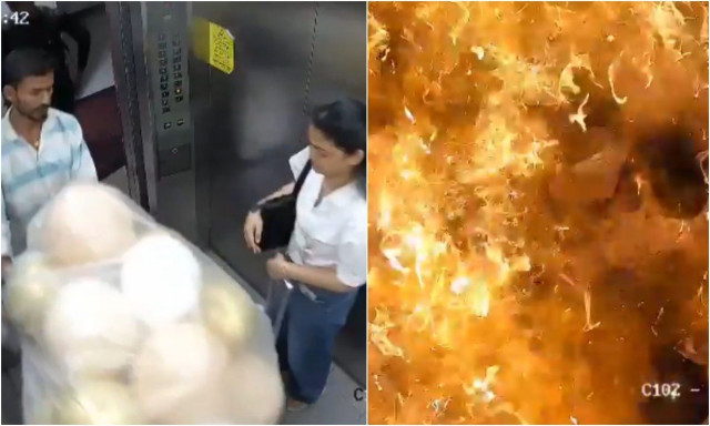 Ινδία: Μπαλόνια γεμάτα αέριο εξερράγησαν μέσα σε ασανσέρ – Δύο τραυματίες