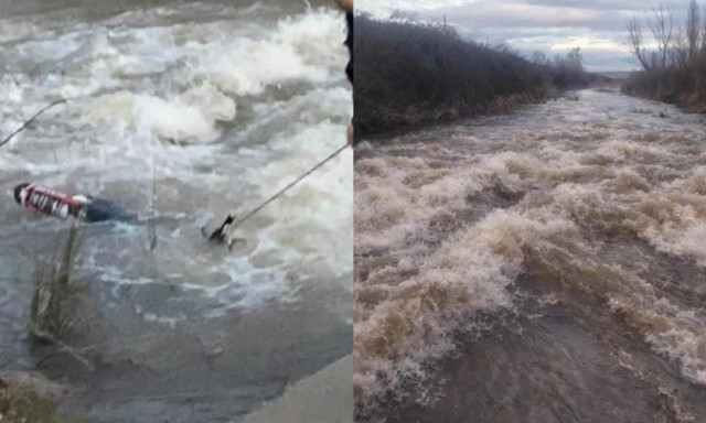 Κοζάνη: Κυνηγοί έσωσαν νεαρό που παρασύρθηκε με τη μηχανή του από ορμητικά νερά σε ποτάμι
