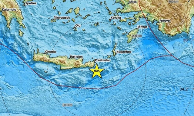 Χάρτης σεισμού