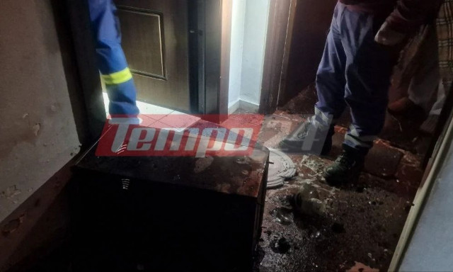 Πάτρα: Φωτιά σε ισόγειο πολυκατοικίας από σόμπα υγραερίου