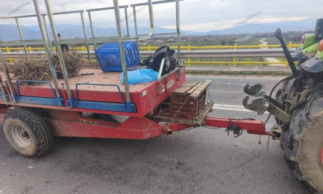 Τύρναβος: Εκτός κινδύνου η γυναίκα που καταπλακώθηκε από γεωργικό όχημα - Νοσηλεύεται με κατάγματα