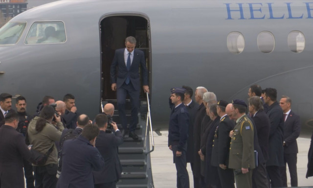 Έφτασε στην Άγκυρα ο Μητσοτάκης - Σε λίγο η συνάντηση με Ερντογάν στο Λευκό Παλάτι