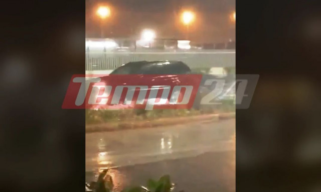 Πάτρα: Πλημμύρισε ξανά η Ακτή Δυμαίων - Βίντεο